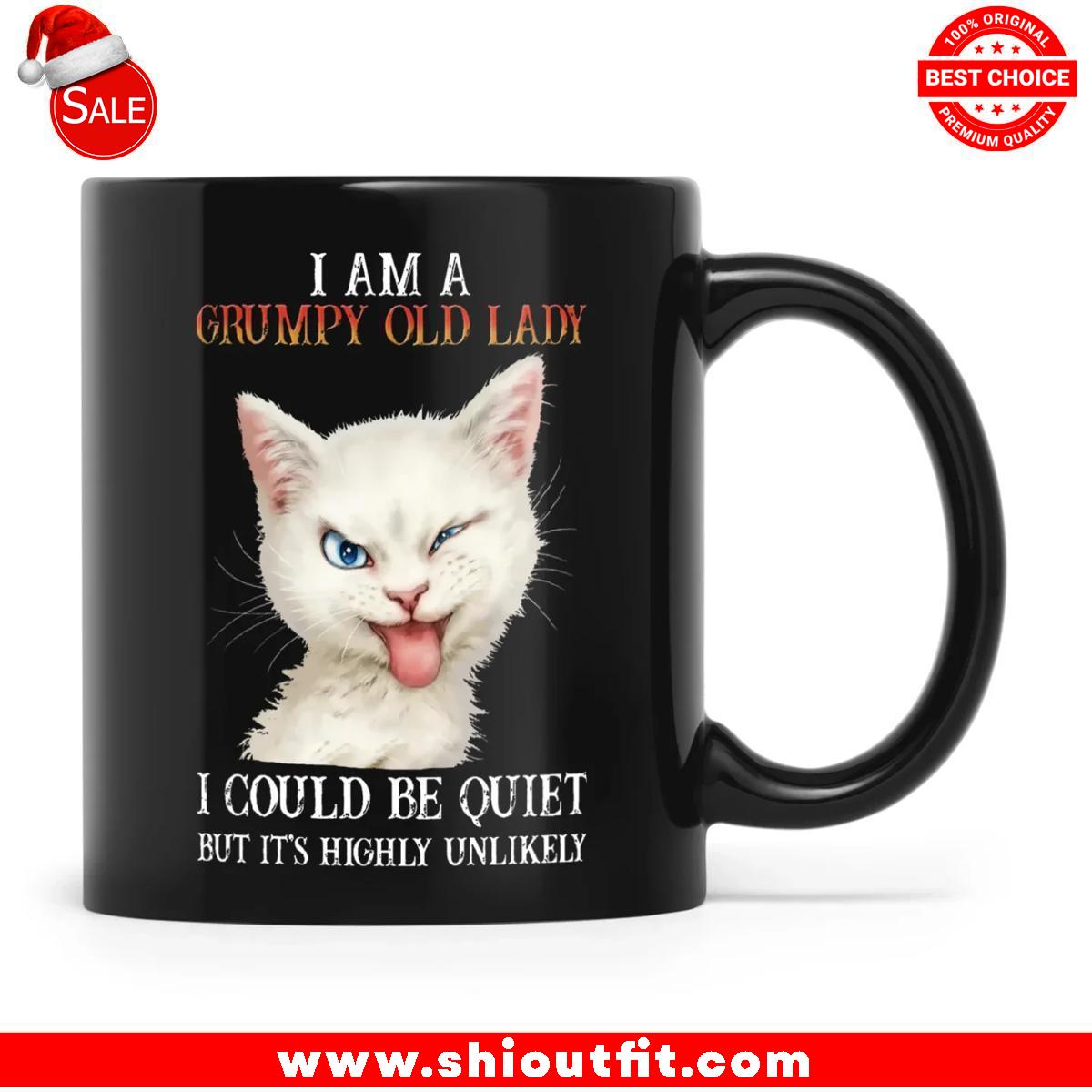 Cat I Am A Grumpy Old Lady I Could Be Quiet Mug