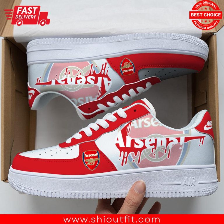 Custom Arsenal Football Nike Air Force 1 Sneaker