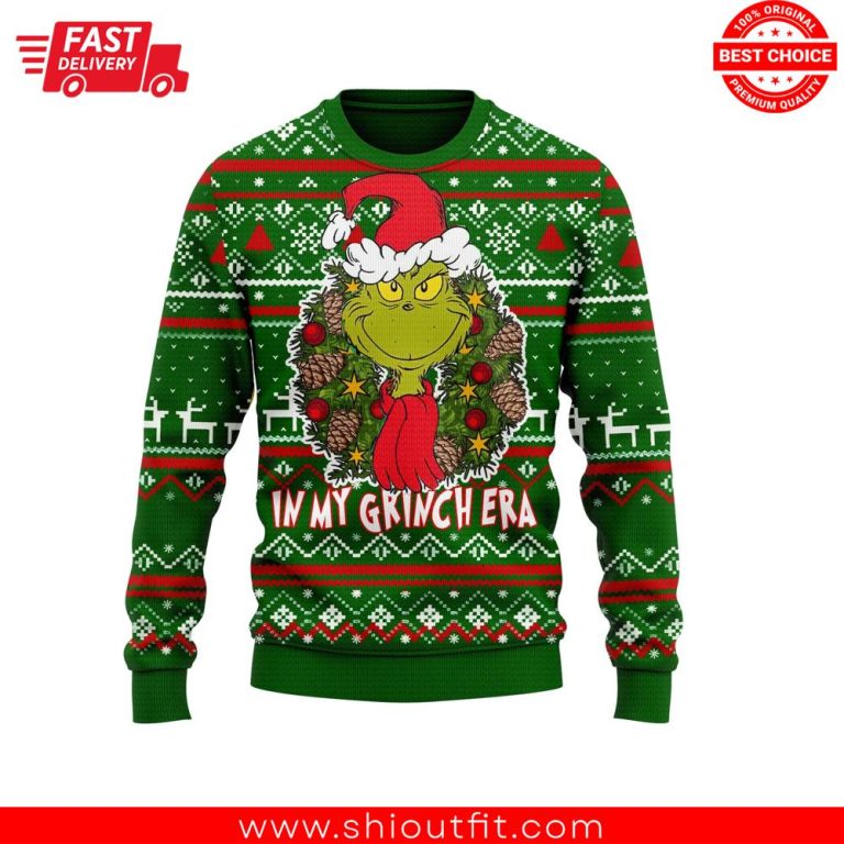In My Grinch Era Ugly Christmas Sweater 2