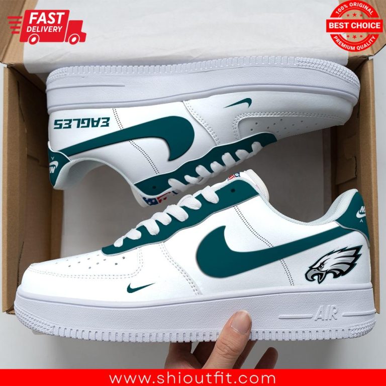 Nfl Philadelphia Eagles Custom Nike Air Force Sneakers