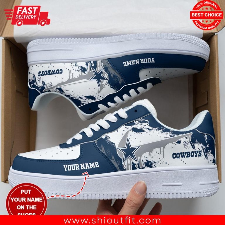 Personalize Nfl Dallas Cowboys Air Force 1 Sneakers