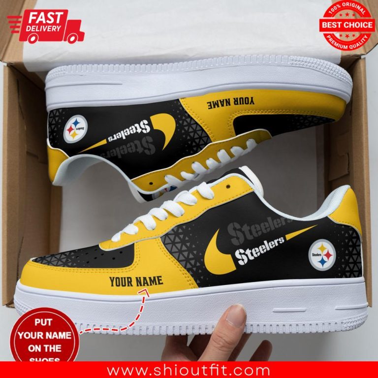 Personalized Pittsburgh Steelers Air Force 1 Sneaker 2