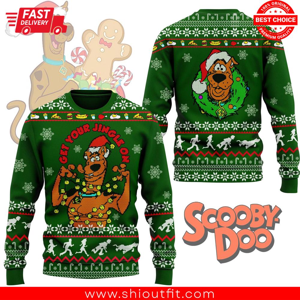 Funny Scooby-Doo Get Your Jingle On Ugly Christmas Sweater