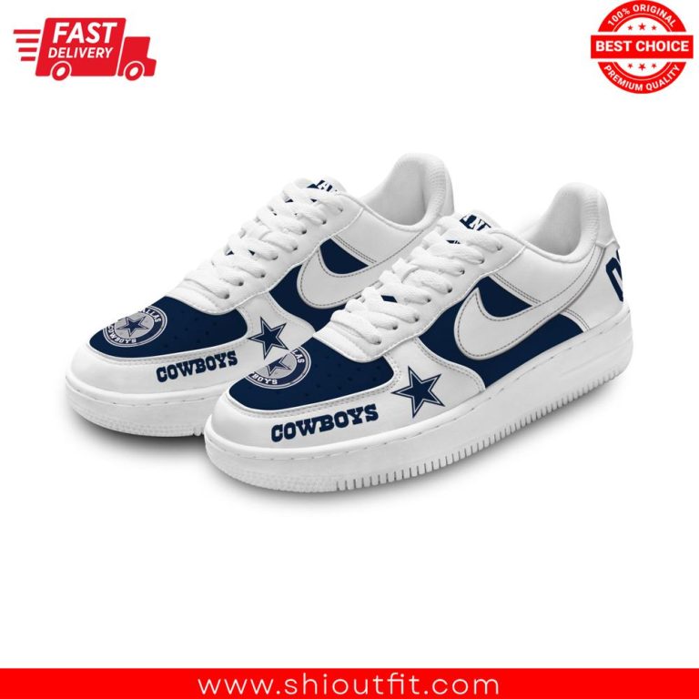 Personalized Dallas Cowboys Name And Number Air Force Sneaker 2