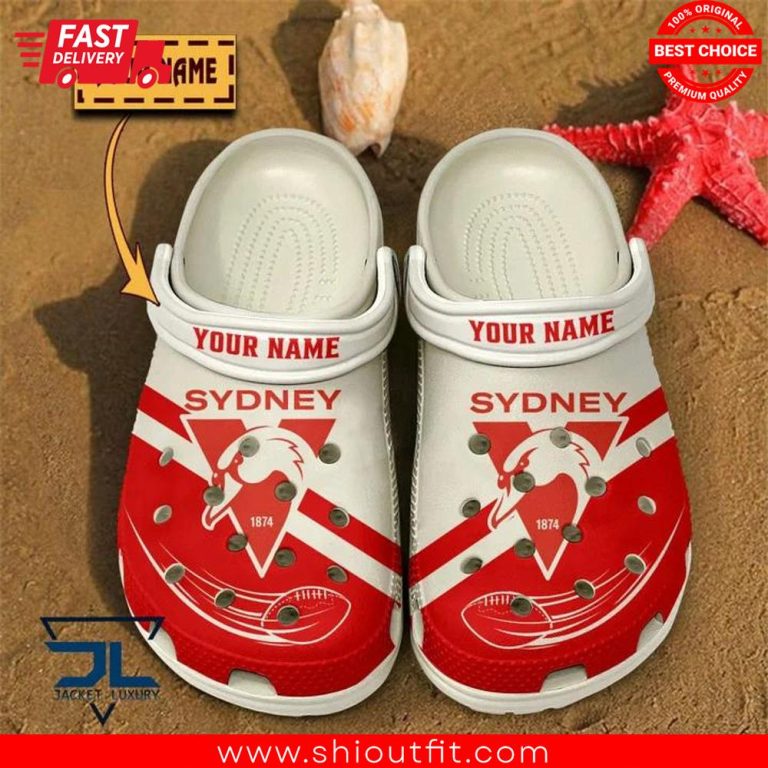 Sydney Swans Custom Name Crocs