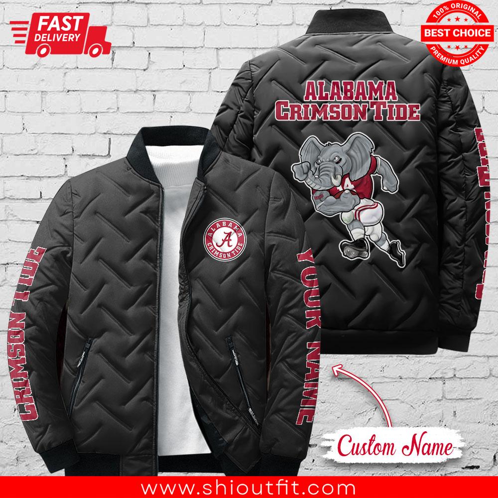 Alabama Crimson Tide Custom Name Puffer Jacket