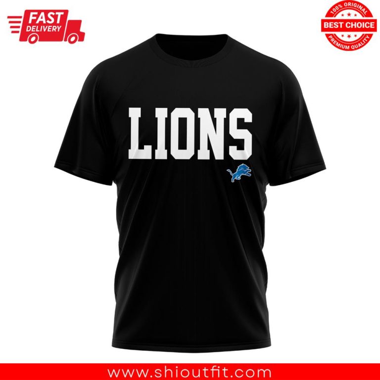 Eminem X Detroit Lions Black Shirt