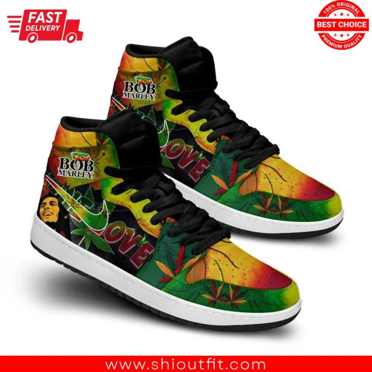 Bob Marley One Love Air Jordan 1 High Version 2 Sneaker 2