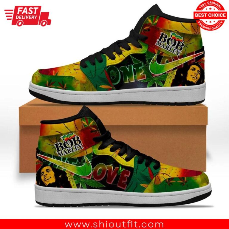 Bob Marley One Love Air Jordan 1 High Version 2 Sneaker