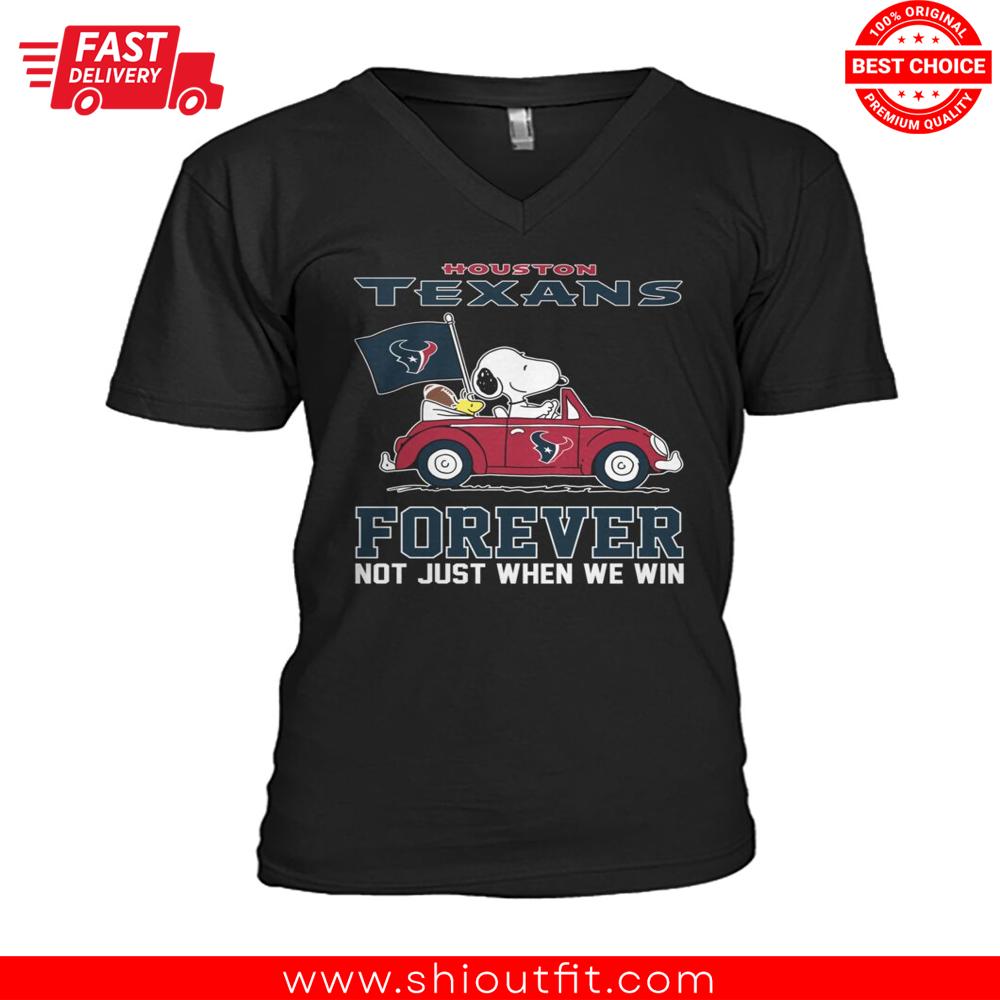 Snoopy Woodstock Car Houston Texas Forever Not Just When We Win Shirt 2
