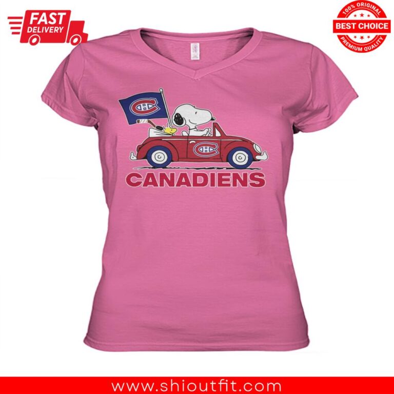 Snoopy Woodstock Car Montreal Canadiens Forever Not Just When We Win Shirt 1