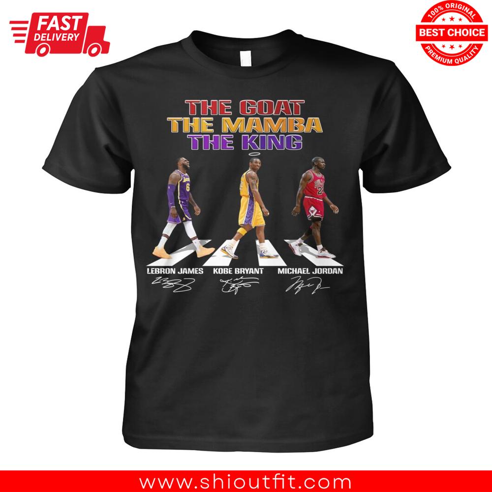 The Goat The Mamba The King Signature Abbey Road Shirt