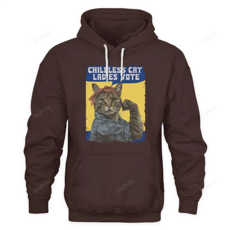 Childless Cat Ladies Vote Rosie The Riveter Shirt