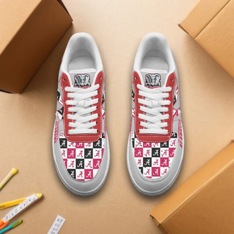 Custom Name Alabama Crimson Tide Air Force 1 Sneakers