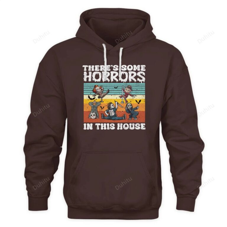 There's Some Horrors In This House Humor Horror Characters Shirt