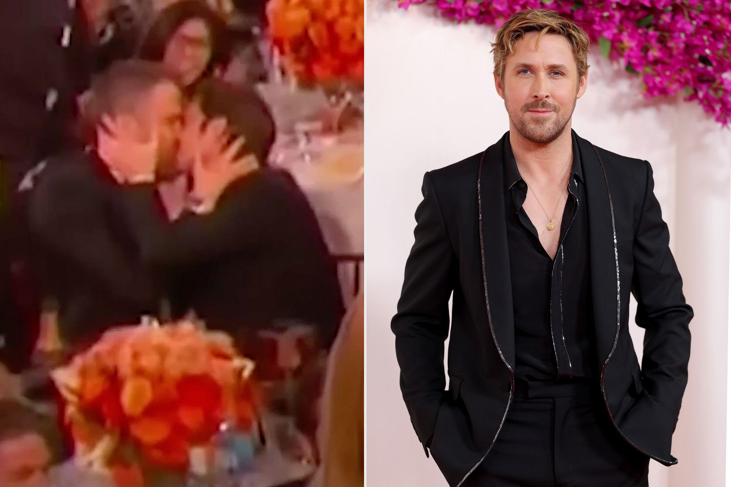 Andrew Garfield, Ryan Reynolds reflect on kiss during Ryan Gosling's Golden Globes win