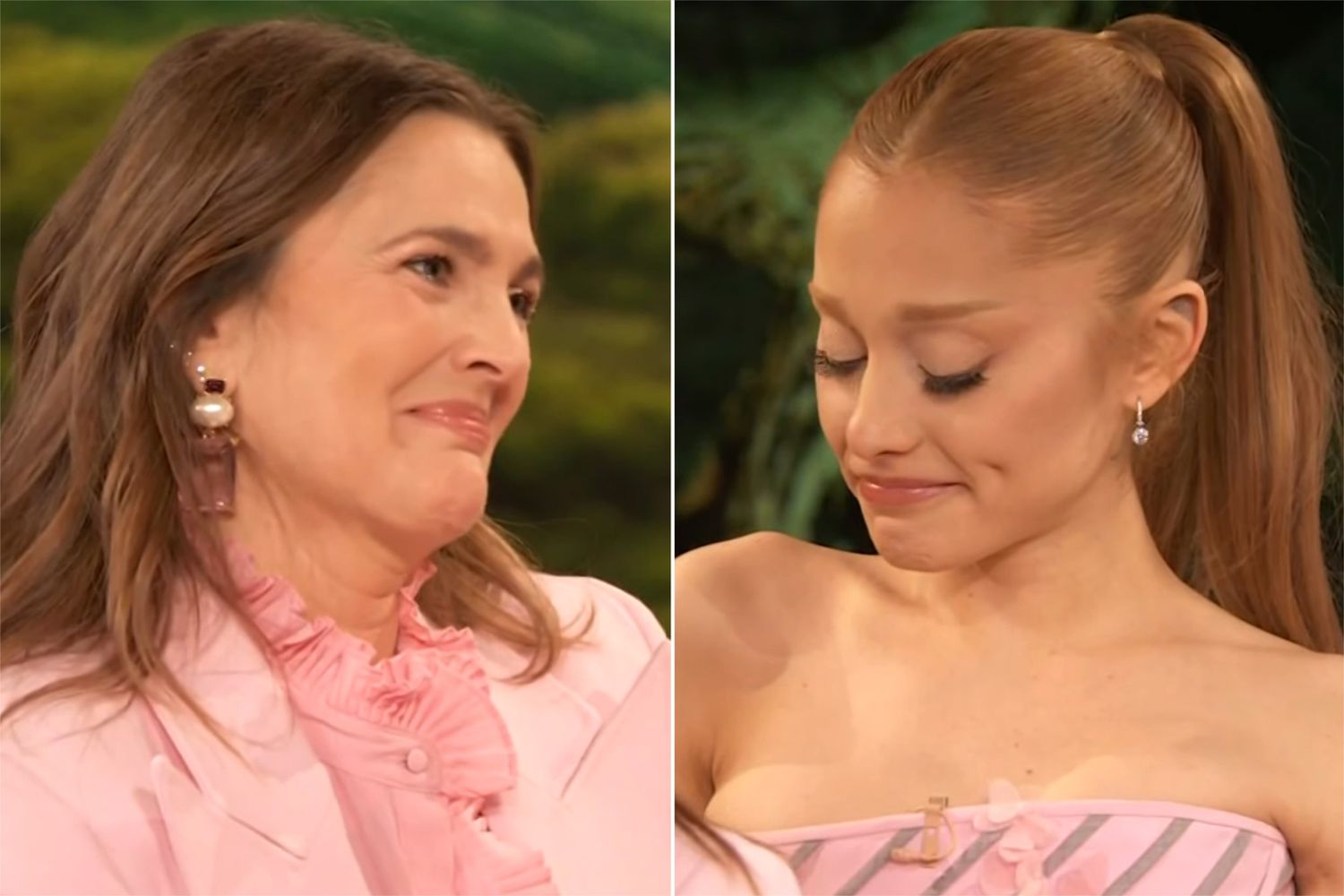 Ariana Grande, Drew Barrymore tear up in talk show heart-to-heart