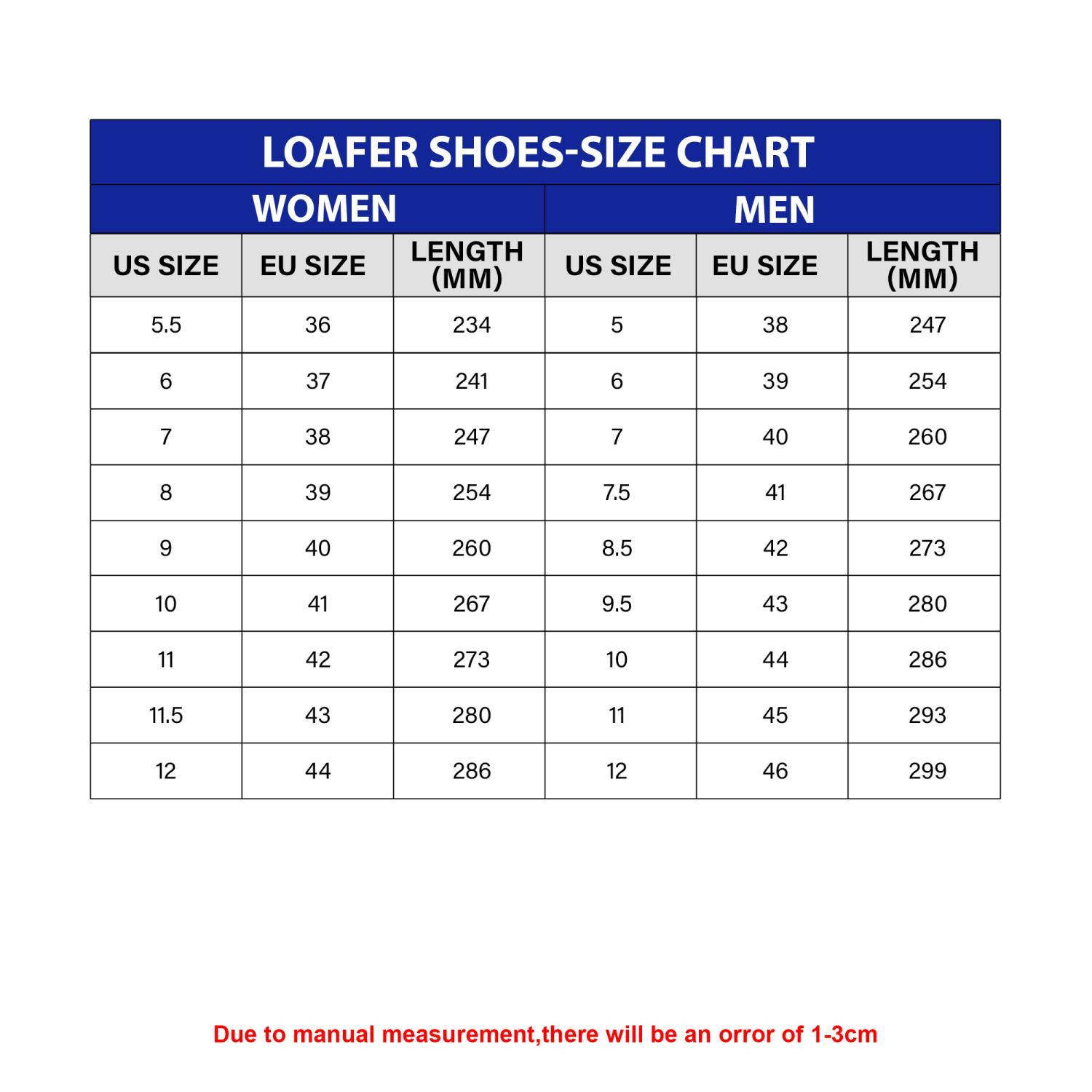 Hey Dude Shoes Size Chart