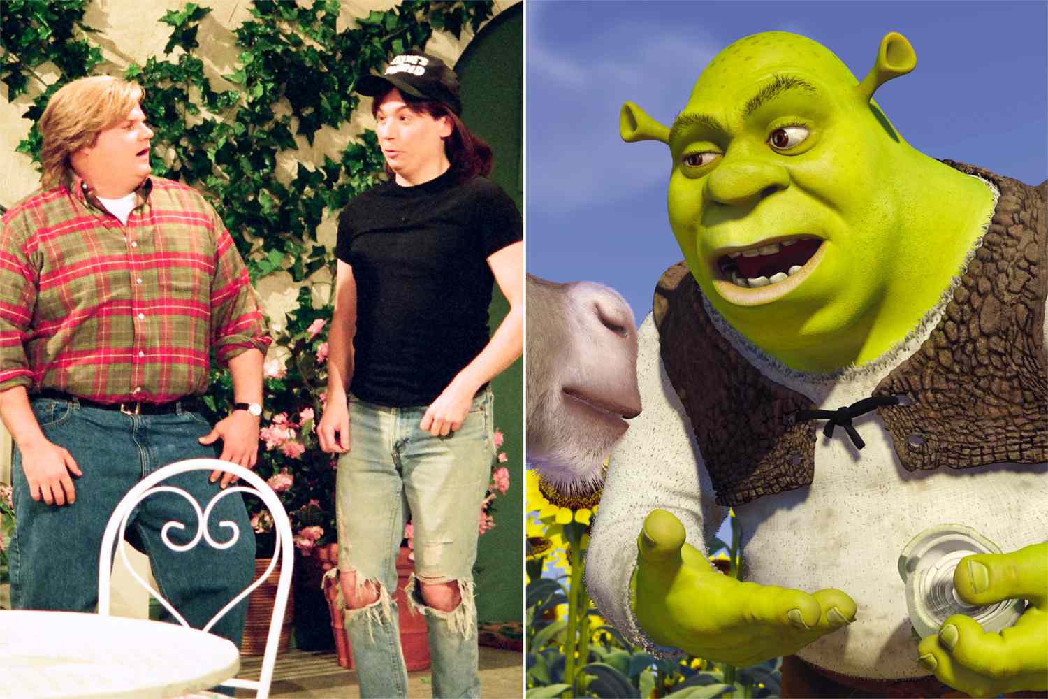 Mike Myers says 'Shrek' team denied Chris Farley's involvement