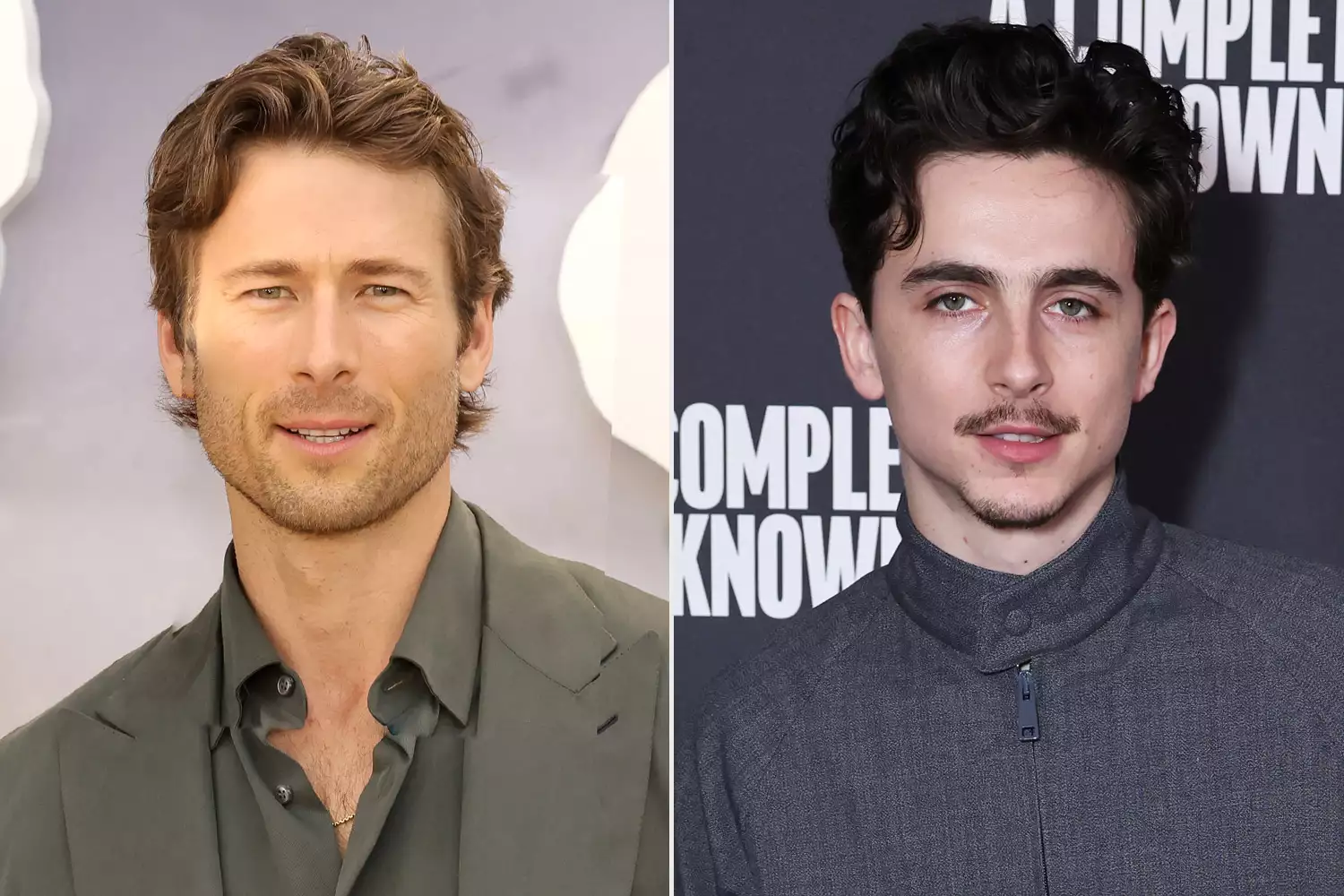 Glen Powell and Timothée Chalamet