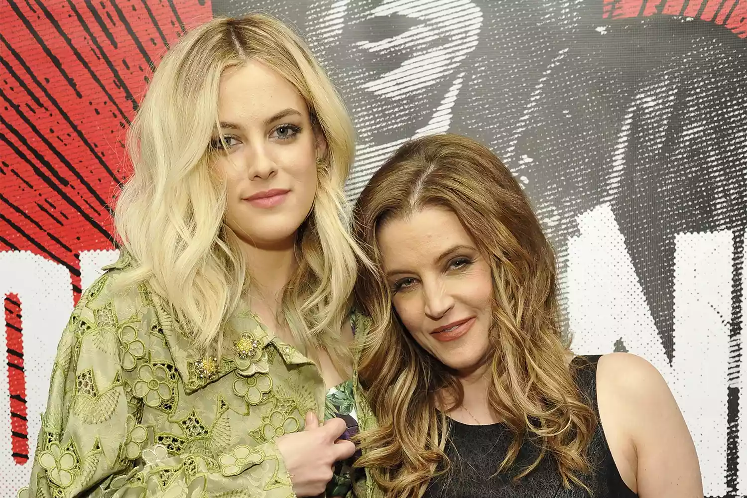 Riley Keough and Lisa Marie Presley in 2012