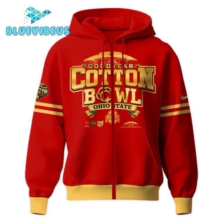 NCAA Ohio State Buckeyes Cotton Bowl Champions Zip Hoodie