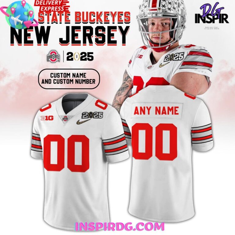 Personalized Ohio State Buckeyes New Uniform 2025 White Football Jersey