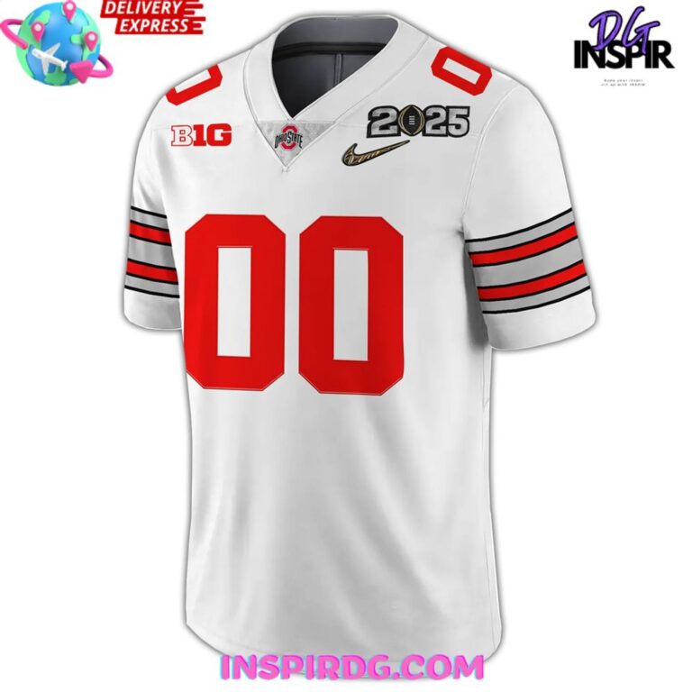 Personalized Ohio State Buckeyes New Uniform 2025 White Football Jersey