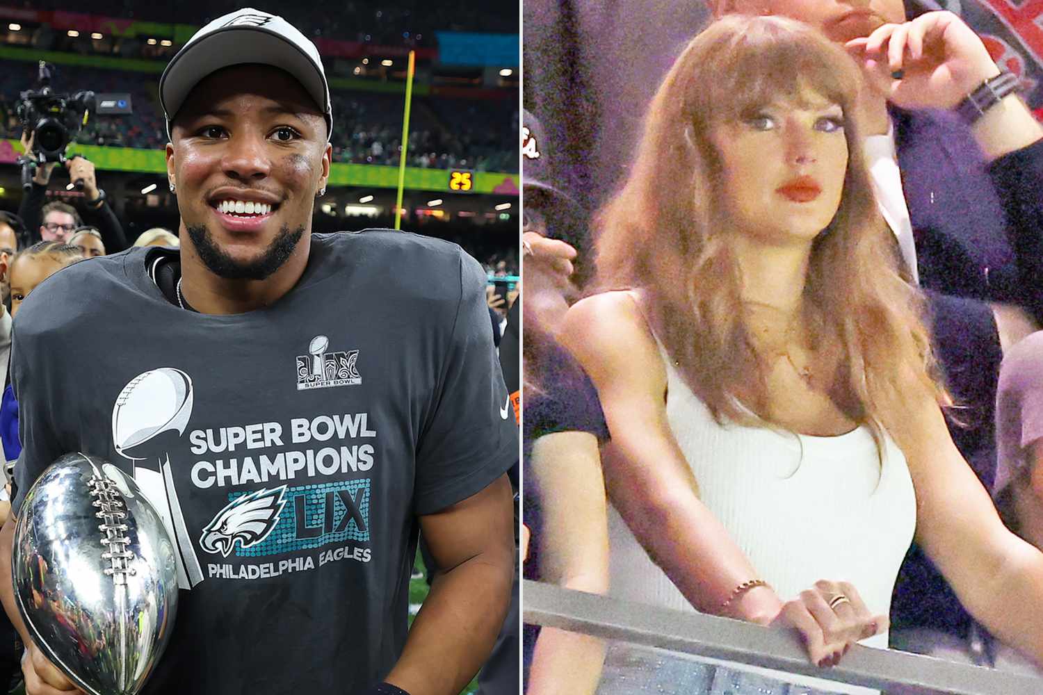 Eagles' Saquon Barkley defends Taylor Swift from Super Bowl booing