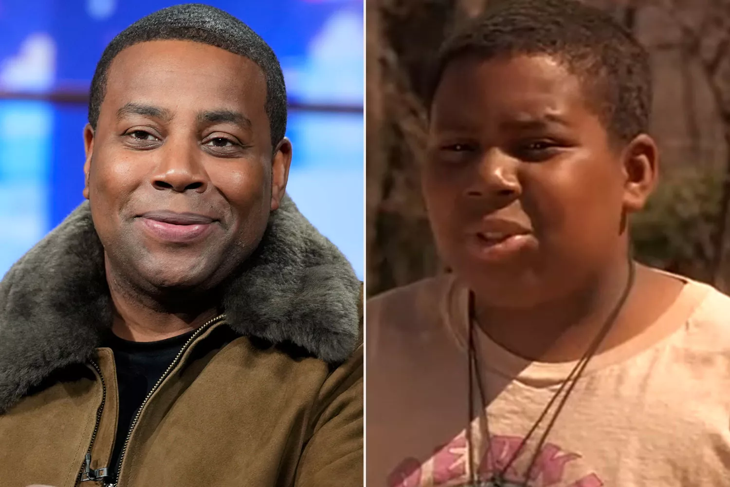 Kenan Thompson in 2024 and 1995