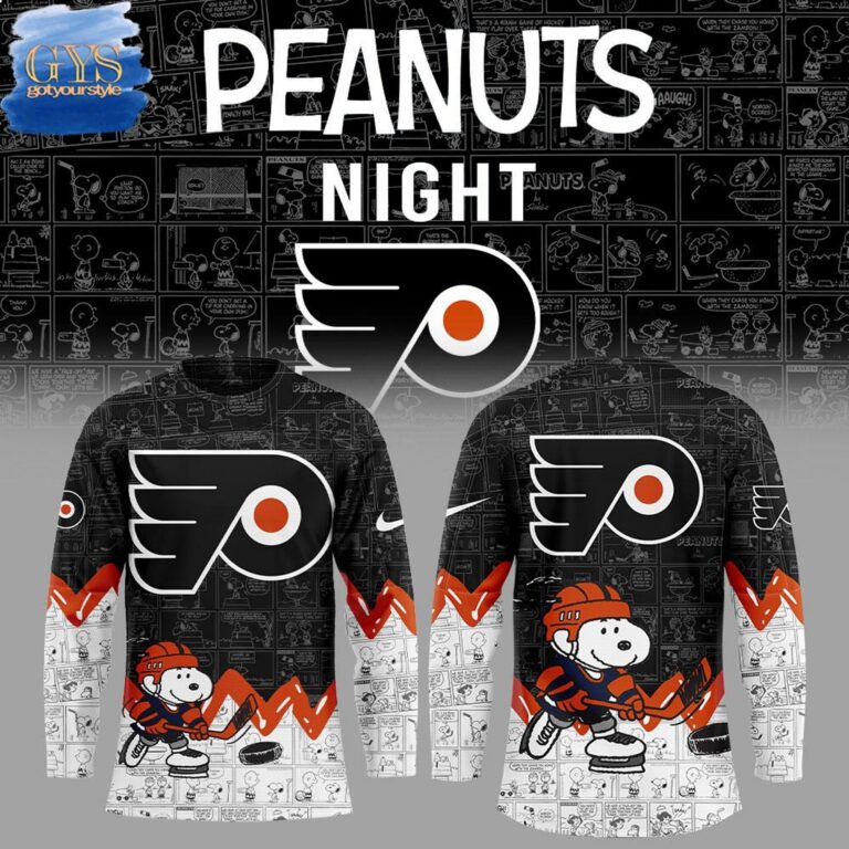 Philadelphia Flyers Anniversary Of Peanuts Jersey