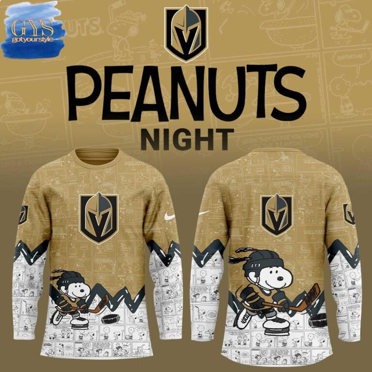 Vegas Golden Knights 2025 Anniversary Of Peanuts Jersey